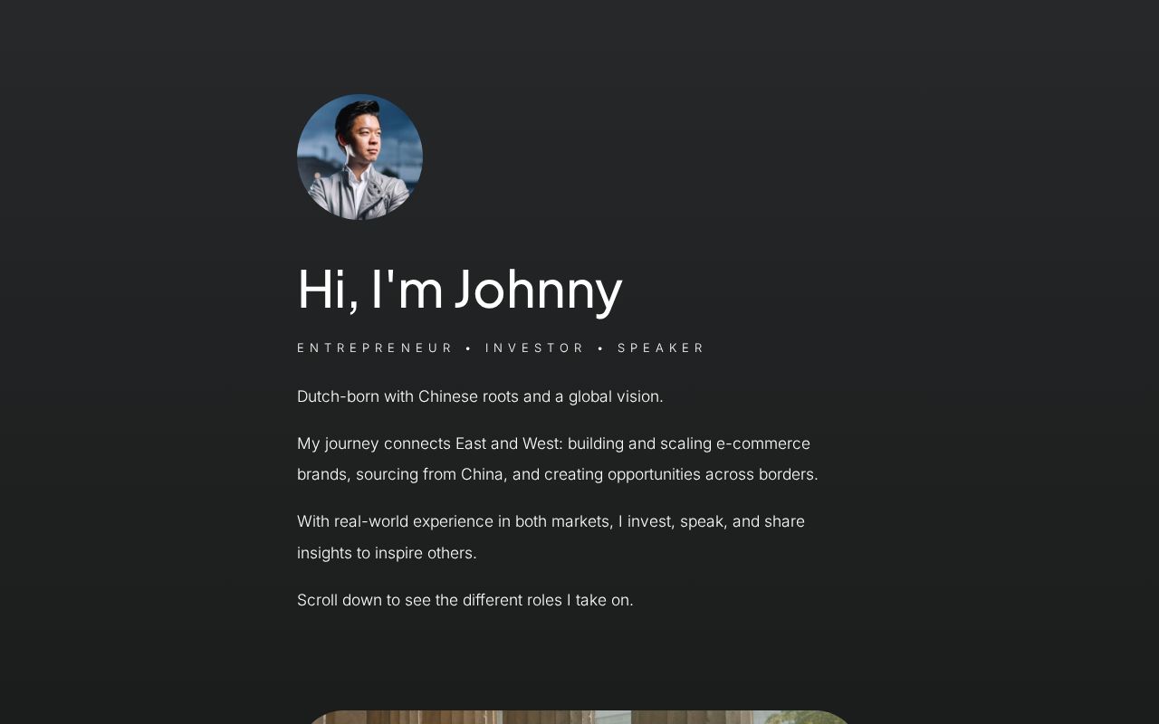 Johnny Ma | E-commerce Entrepreneur & Investor